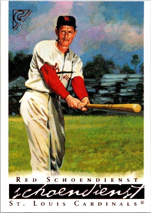 2003 Topps Gallery Hall of Fame #47b Red Schoendienst No Stripes