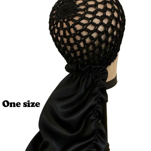Double Layered Shower Cap Adjustable Tie Band Dry Hair Cap for Hair Care - Picture 2 of 6