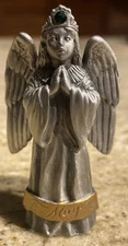 Vintage Hudson Pewter MAY Birthday/Birthstone Angel Figurine 1995 / 2.5” NOS