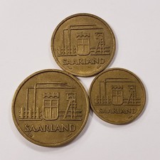 1954 Saarland 10-20-50 Franken - SKU-Q1342