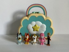Bluey Friends Poseable Toy Figures Lot of 5  Cloud Doctor  s Bag Carry On
