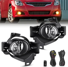 Nilight Fog Light Assembly Compatible with 2010 2011 2012 Nissan Altima with Cle