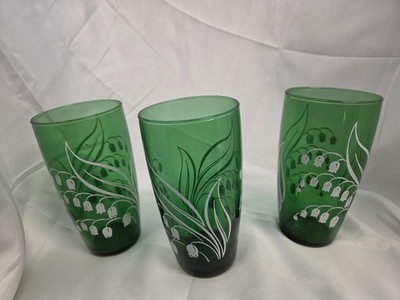 Lilly Of The Valley 6 Inch Glass By Anchor Hooking 1960s