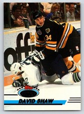 #229 David Shaw, Boston Bruins 1993-94 Topps Stadium Club Base