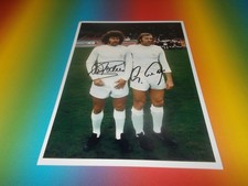 Paul Breitner + Günter Netzer Real Madrid signiert signed Autogramm 20x28 Foto