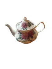 Roy Kirkham English Rose Teapot Fine Bone China English Tea Tea Pot