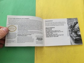 Nintendo NES Instruction Manual Cyber Stadium Series Base Wars