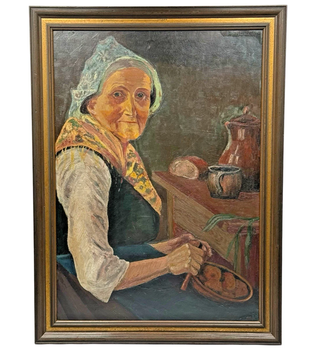 油画老太太| eBay