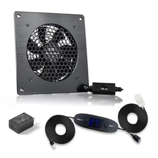 120mm USB Quiet Cabinets Cooling Fan System 6" Thermostat(0-60℃)+1pcs 120mm FAN