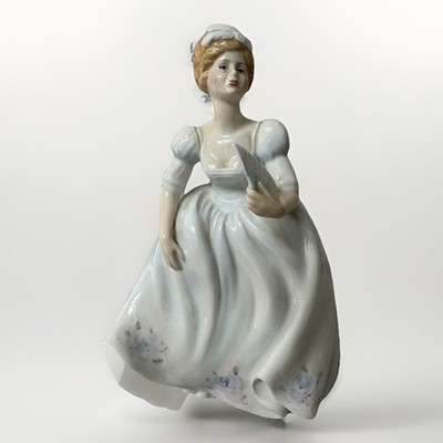 Vintage Francesca Eugenie Porzellan Dame Figur Staffordshire England 20 cm