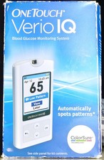 One Touch Verio IQ Blood Glucose Monitoring System New Open Box Sealed EXP 1/20