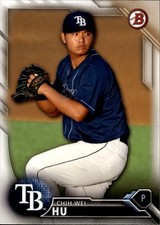 2016 Bowman Draft #BD-147 Chih-Wei Hu Tampa Bay Rays