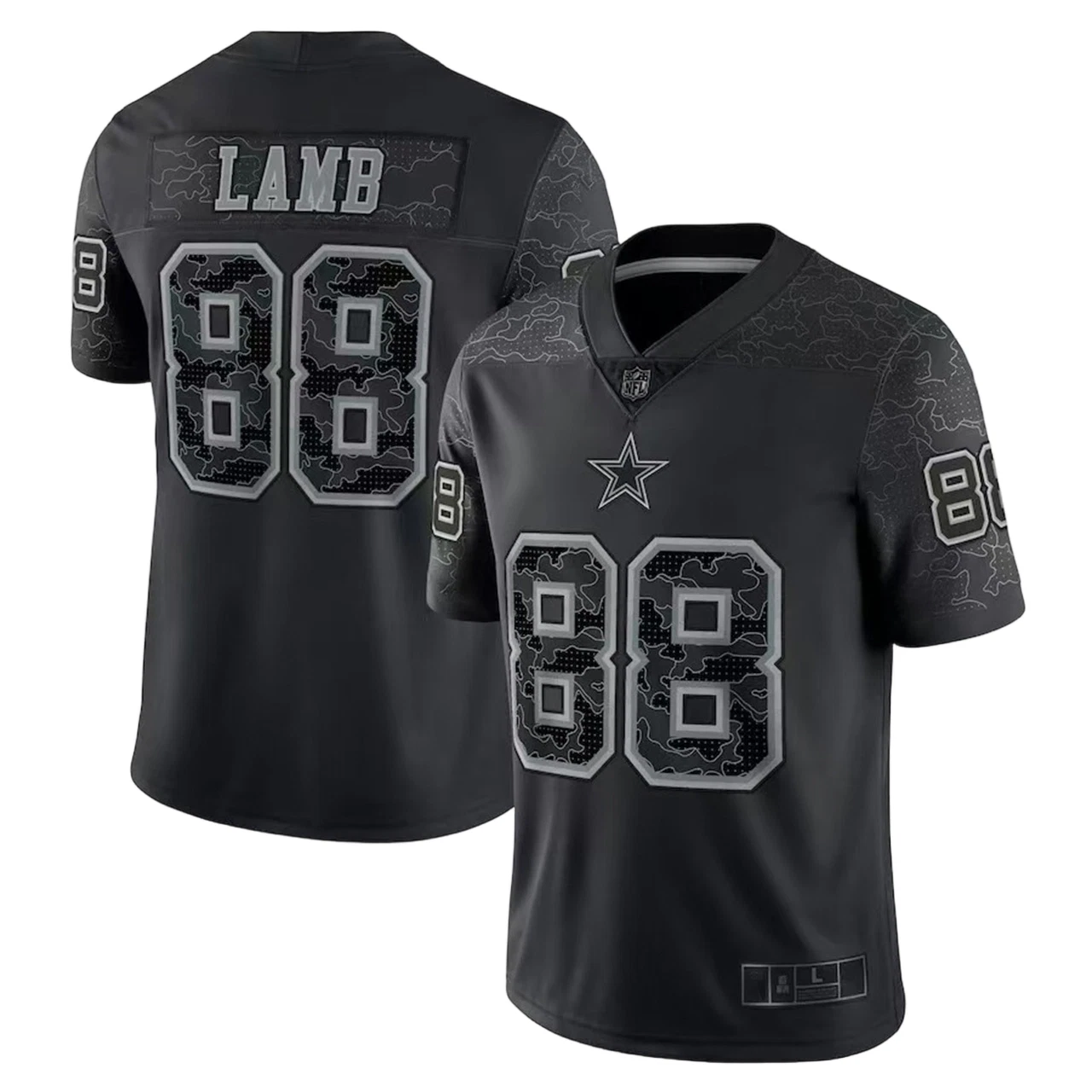 Men's Black RFLCTV Reflective Jersey