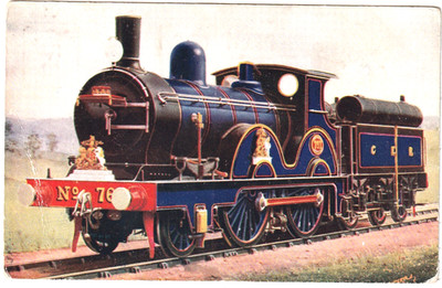 AK  Eisenbahn (23)  Great Eastern Railway - OIL fIred Espress Lokomotive  1896