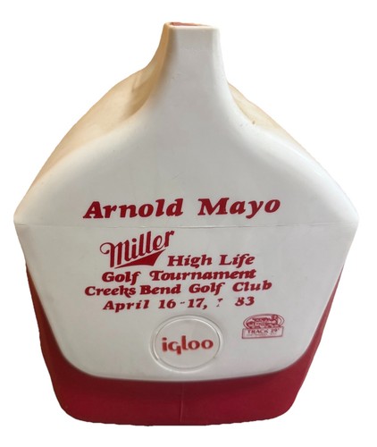 Rare 1983 Miller High Life Igloo Cooler Arnold Mayo Golf Tournament Promo