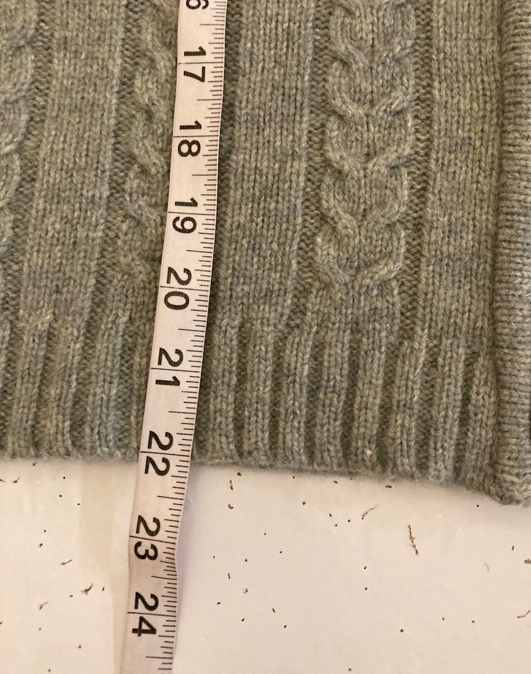 Eagles Eye Wool Full Zip Hooded Cable Knit Cardigan Sweater Womens Size M Green