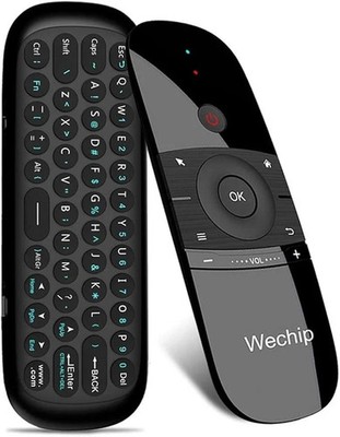 WeChip Air Mouse Remote Control with Keyboard for Android TV Box, PC & Projector