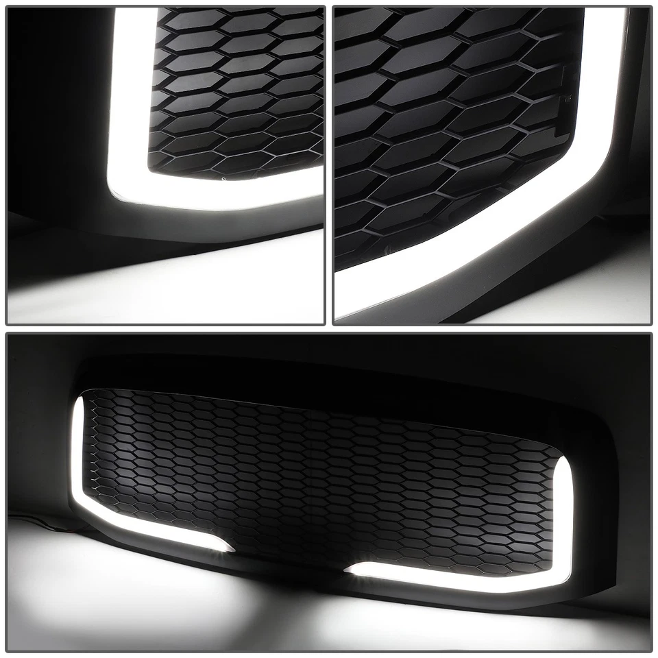 [U-LED DRL]PARA 06-09 RAM 1500 2500 3500 REJILLA PARACHOQUES DELANTERO MALLA PANAL MATE Foto 4 de 4