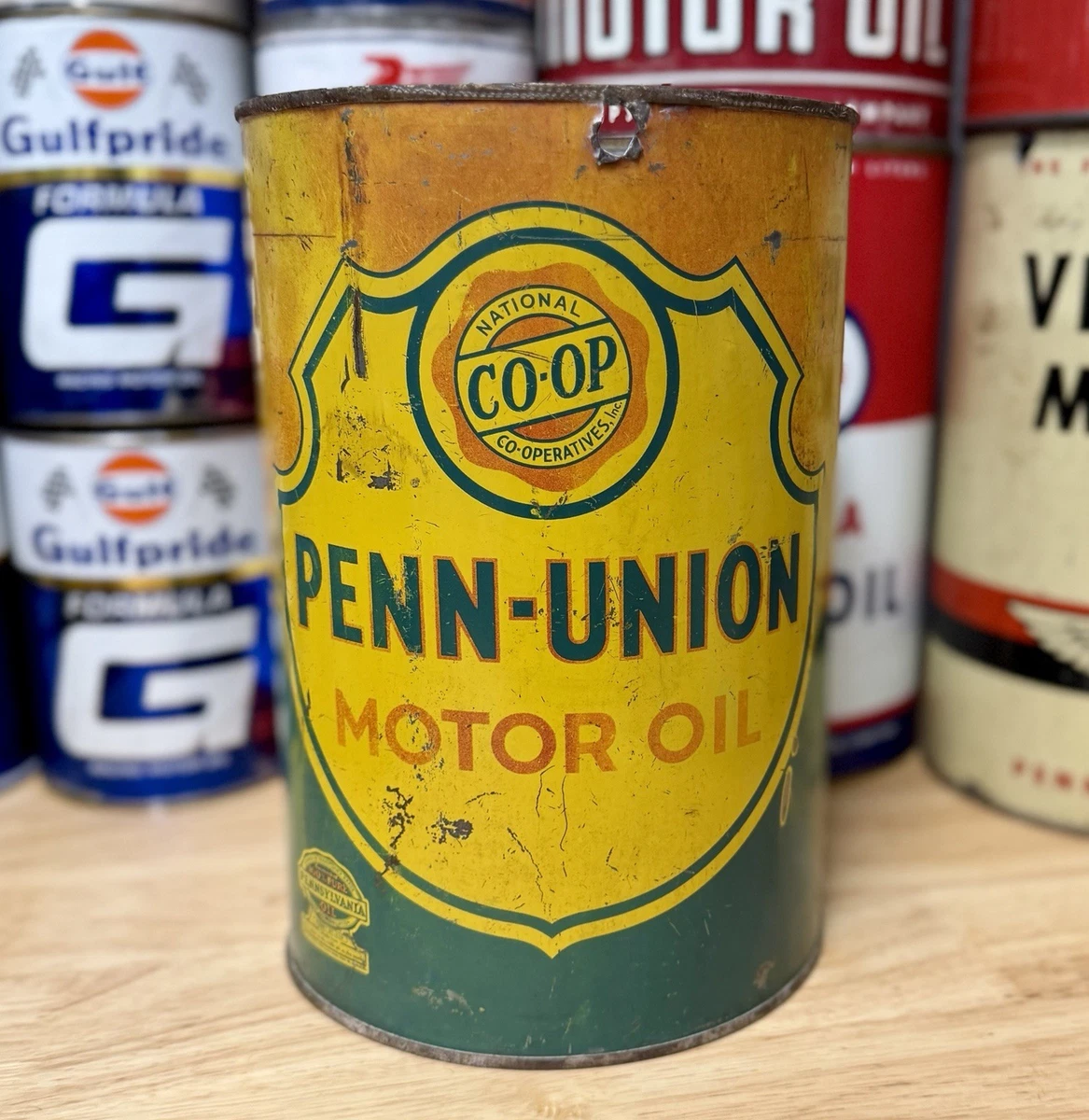 Penn Motor Oil In Collectible Gas & Oil Advertising Cans And