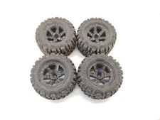 4x Proline Trencher #1170 1/10 Monster Truck Tires on 12mm Hex Wheels Used Dirty