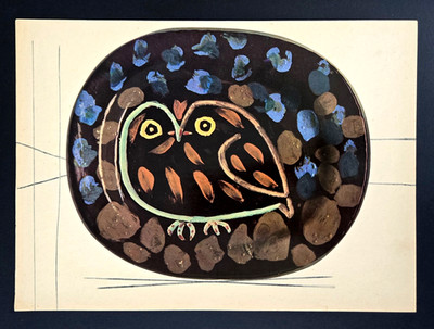 PABLO PICASSO BEAUTIFUL VINTAGE 1948 ORIGINAL CERAMIQUE PRINT