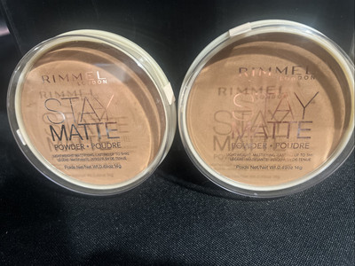 Lot Of 2- Rimmel Stay Matte Pressed Powder 025 Toffee. SEE DESCRIPTION