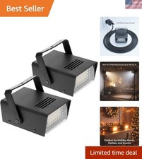 Lightweight Mini Strobe Lights 2-Pack   32 LEDs for Vibrant Indoor Ambiance