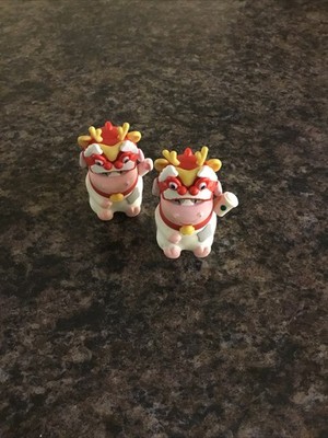 Sehr seltene Starbucks China Nifty Figuren x 2 verkauft wie gesehen