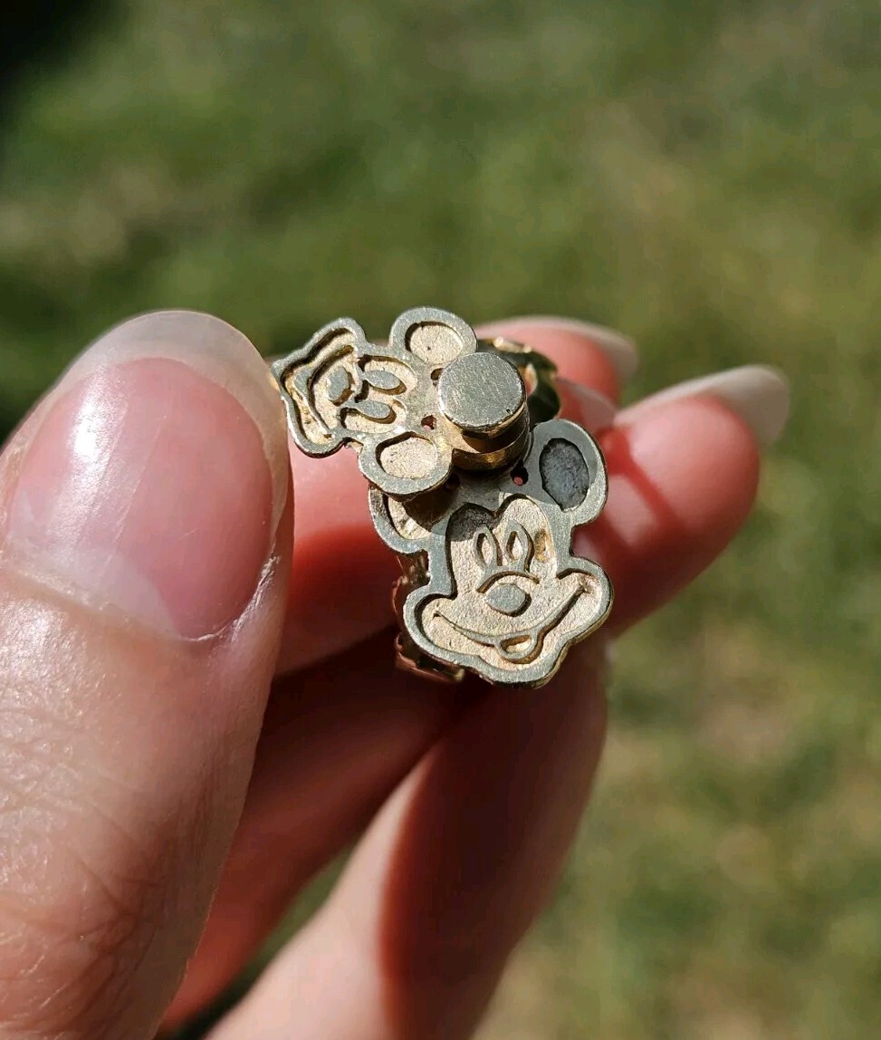 Vintage 10K Yellow Gold Mickey Mouse Spinner Ring - Size 6.5 Vintage 10K Yellow Gold Mickey Mouse Spinner Ring - Size 6.5