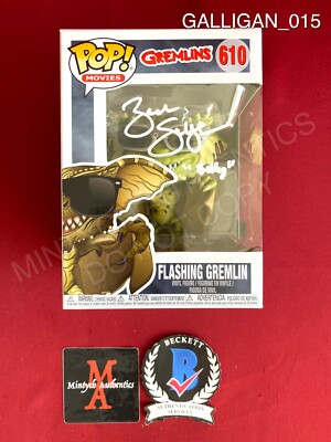 Zach Galligan signed Flashing Gremlin Funko Pop #610 Gremlins Beckett ...