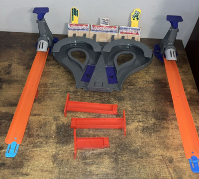 Hot Wheels Super Speed Blast-way Track Set, Dual-Track Racing (No Cars included)