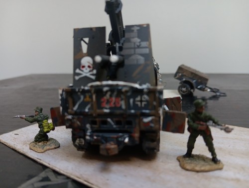 "Lake Balatan'45'11.Lufftwaffe Fld Div#225'☠️"/Sdkfz.9."88"HT,Trl,6×Figs.HU/Mar - Picture 8 of 16