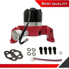 Electric Water Pump Suits Sbc 262 327 350 383 400 High Volume 12v Red Aluminum
