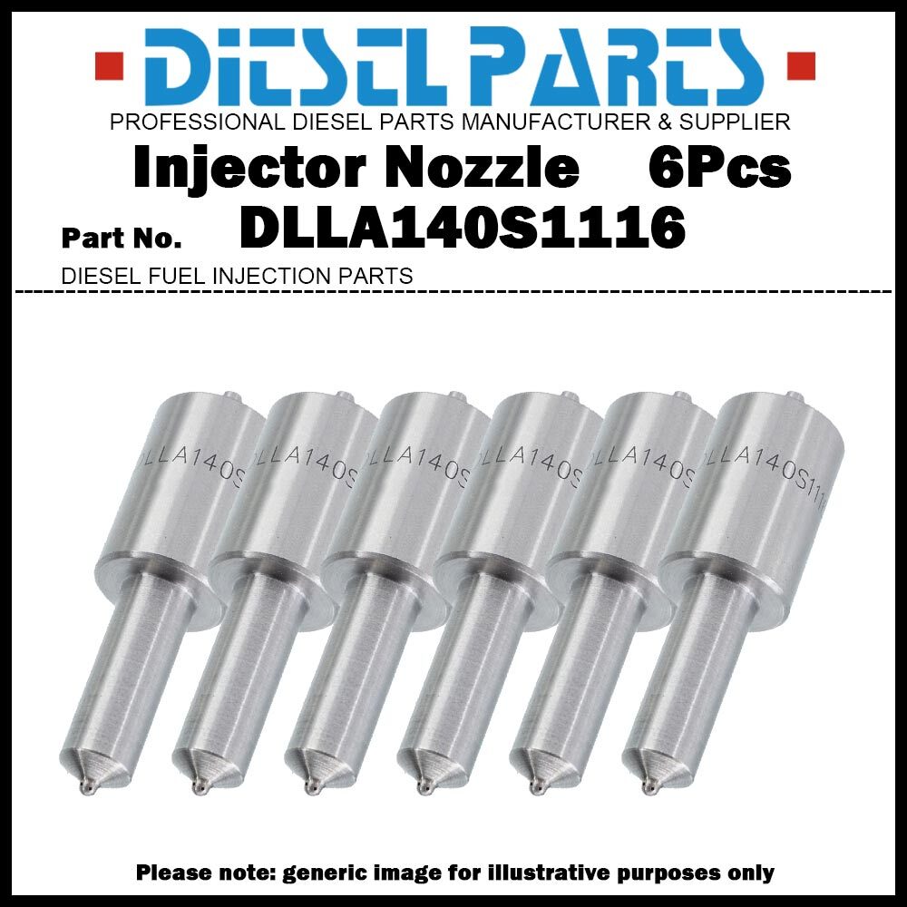 6Pcs Fuel Injector Nozzle DLLA140S1116 0433271718 for DAF 95 11.6D
