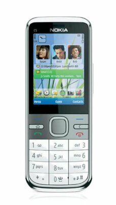 Nokia  C5-00 - silber-weiß 5MP frei für alle Sim-Karten Neu