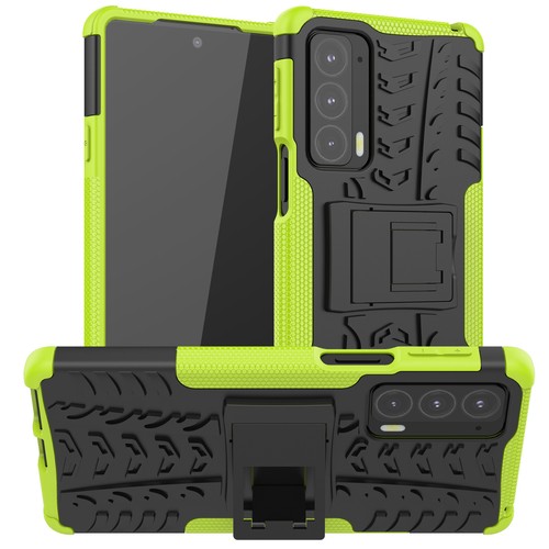For Moto Edge 20, 2-Layer Shockproof Rugged Hybrid Hard Kick Stand Case + glass - Zdjęcie 24 z 52