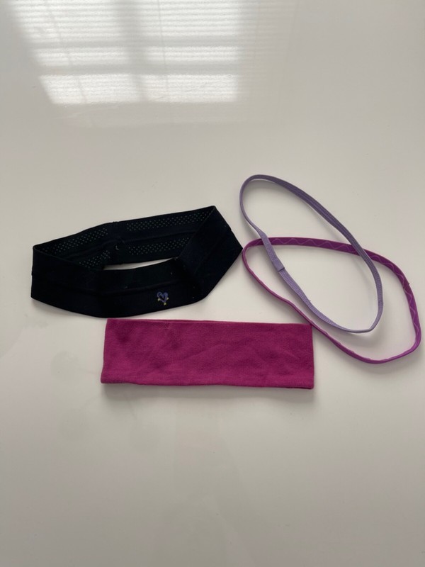 Nike- Workout headbands- pink/purple/black color- size OS- Selling 6 Total
