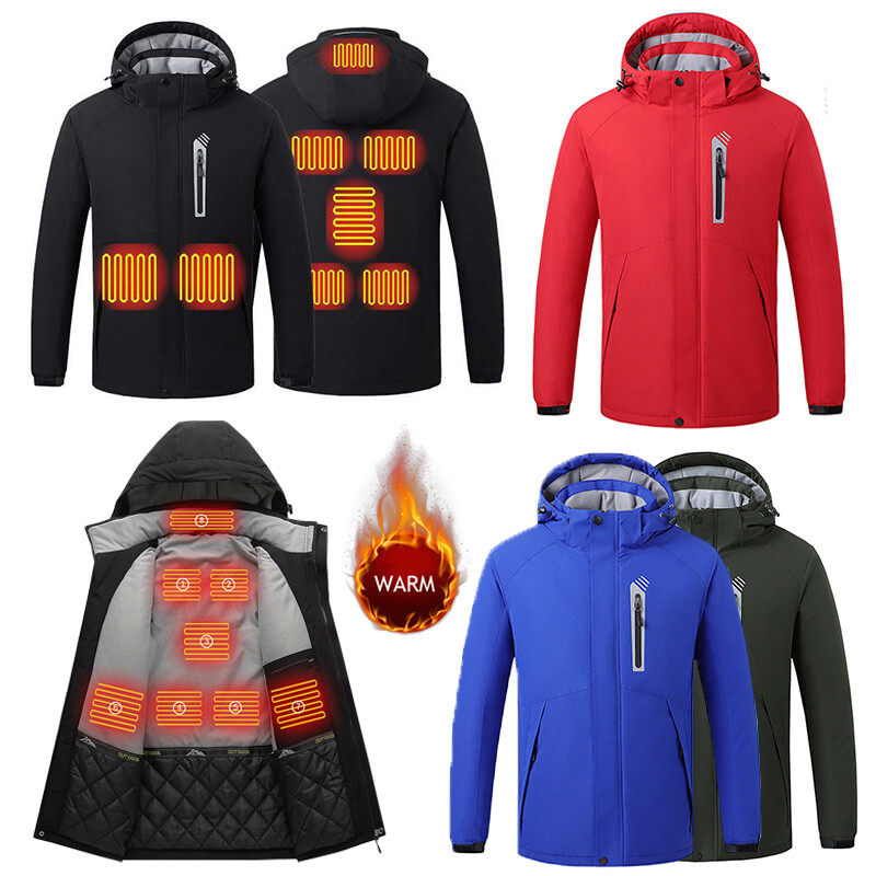 Heated Hoodie For Men Women Heated Jackets Sweatshirt Warm USB Electric Heaters Winter Heating Hoodies Outdoor Coat