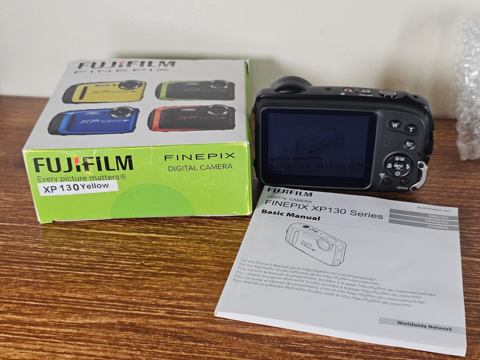 Fujifilm FinePix XP130 Underwater Camera Yellow WiFi Waterproof