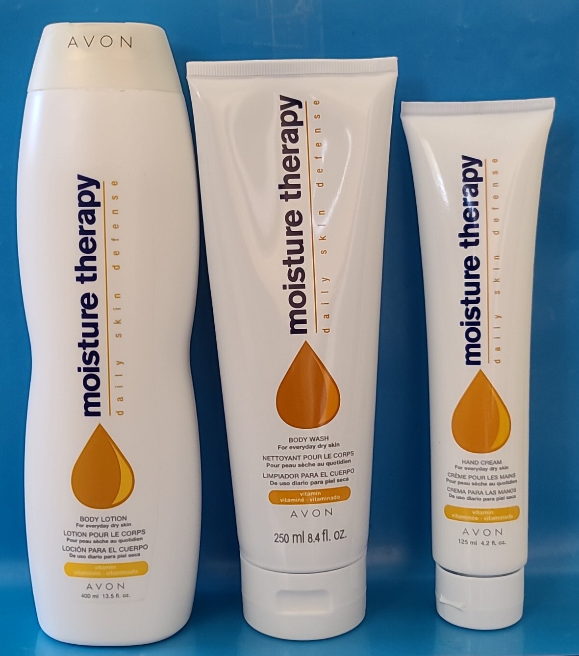 AVON• Moisture Therapy BODY LOTION 13.5 oz & HAND CREAM/ BODY WASH for