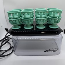 Clairol Lock N Roll Curler Complete Set Model BT 1 WORKS Vtg