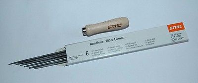 5605 4006 Stihl Feile Holz Feilenhalter 6x Rundfeile  1/4''  3/8'' Picco  4,0 mm