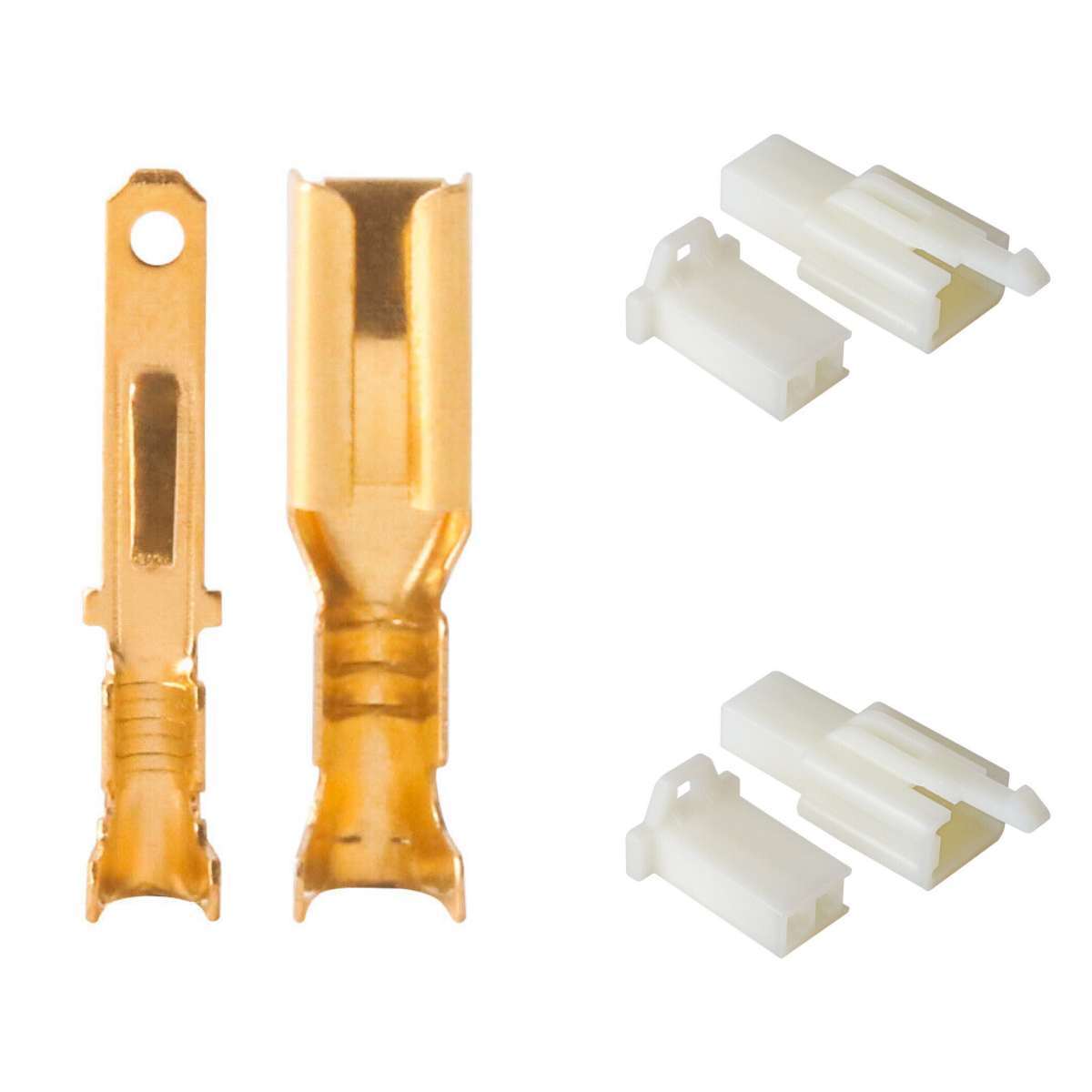 メリ 5/10 5/10/20 Sets 2.8mm Motorcycle Connector 2Pin Male Female