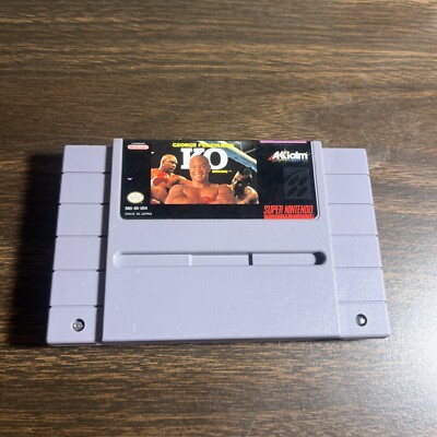 George Foreman KO Boxing Super Nintendo SNES Vintage Classic Game 1993