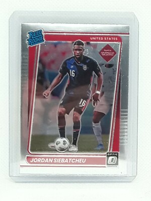 Jordan Siebatcheu 2021-22 Donruss Optic Rated Rookie United States / Team USA