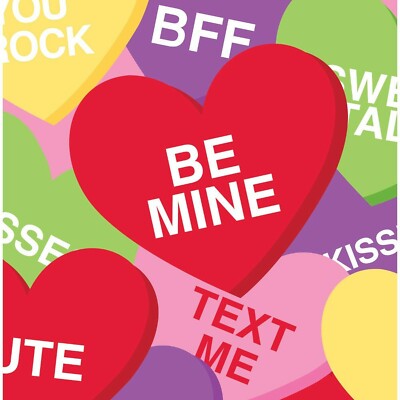 Valentine Candy Beverage Napkins 18 Pack