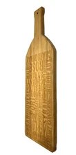 Bamboo Cutting Board Shaped Like a Bottle 17.5" Long