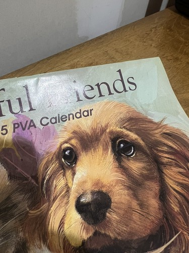 1995 Faithful Friends Paralyzed Veterans of America Calendar Retro Puppies Kitty - Picture 20 of 20