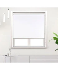 100% Blackout Insulated Roller Window Shade - White, 47'' By RED GRAPES