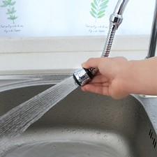 360 Rotatable Bubbler High Pressure Faucet Extender Bathroom Kitchen Gadgets